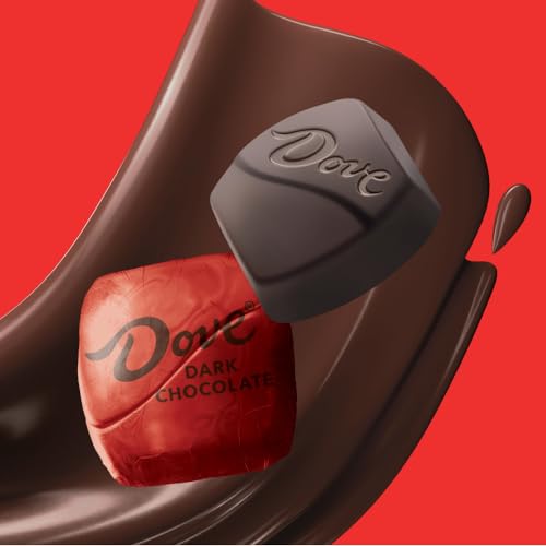 DOVE PROMISES Dark Chocolate Candy - Bulk Chocolate Candy Individually Wrapped, 136 Ct Bulk Bag