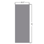 Eunzel Hot Yoga Towel Non Slip Yoga Mat Towel Non-Slip Sweat Absorbent Microfiber Towel for Hot Yoga, Pilates and Workout 72" x 26.5", Dark Grey