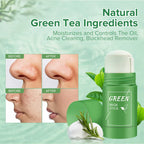 LcoLourx Green Tea Mask Stick for Face, Solid Mask,Poreless Deep Cleanse Green Tea Mask,Anti-Acne Oil Control&Improves Skin,Face Moisturizing(1PCS)