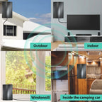 2024Upgraded TV Antenna Up 880+ Miles, Antenna Tv Digital HD Indoor Outdoor Digital Antenna for All TV Support 4K 1080P HD Powerful TV Antenna with Amplifier Signal Booster & Thick Coaxial Cable