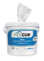 REScue One-Step Disinfectant Cleaner & Deodorizer Wipes for Vet Use – Cleaner for Kennels, Litter Boxes, Vet Offices, Pet Grooming Surfaces – Extra Large, 160-Count Wipes Bucket (1 Pack)