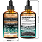 Lions Mane Liquid - USDA Certified Organic Lions Mane Supplement - Brain Support, Energy, Memory & Focus - Sugar & Alcohol-Free Lion's Mane Mushroom Extract 144,000 mg / Bottle, 4fl oz, 4 Month Supply