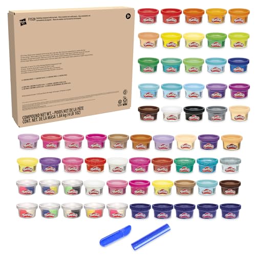 Play-Doh Ultimate Color Collection 65-Pack of 1-oz Cans, Includes Sparkle, Confetti & Color Burst, Back to School Classroom Supplies, Preschool Toys, Ages 2+ (Amazon Exclusive)