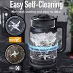 𝟲 𝗶𝗻 𝟭 Nut Milk Maker, 27oz(800ml) Homemade Almond, Oat, Coconut, Soy, Plant Based Milks and Non Dairy Beverages, Soy Milk Maker Machine with Delay Start/Keep Warm/Self-Cleaning/Boil Water
