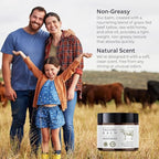 Beef Tallow for Skin, Beef Tallow and Honey Balm, Tallow Face Moisturizer Nourishes and Hydrates the Skin, Grass Fed Whipped Tallow Honey Balm Enriched with Raw Wild Honey 60g