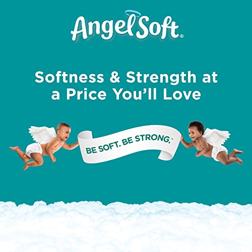 ANGEL SOFT Toilet Paper Bath Tissue, 12 Double Rolls, 260+ 2-Ply Sheets Per Roll