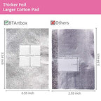 Gel Nail Polish Remover - Gel Polish Remover Wraps BTArtbox Nail Foil Wraps 200 Pcs Soak Off Gel Remover with 1 Pcs Cuticle Pusher for Removing Nail Polish at Home
