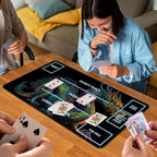 for MTG Game Playmat, for Magic TCG Rubber Play mat,Tabletop Card Playmats with Smooth Surface,Trading Card Inked Game Mat with White Zones,Battle Game,Colorful Dragon
