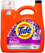 Tide Plus Febreze Freshness HE Turbo Clean Liquid Laundry Detergent, HE Compatible, Spring & Renewal Scent, 106 loads, 149 fl oz