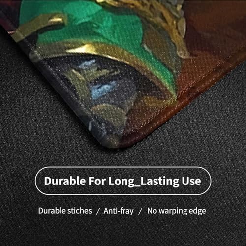 MTG MATS Stitched Edges, 24" x 14" MTG Playmats for MTG TCG Trading Card Smooth Rubber Surface Anti-Slip Mouse Pad with Storage Bag Thickened 3mm