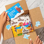 7th Heaven, Vegan Caramel and Sea Salt Oat Milk Chocolate Bars (3.5oz Full Size Candy Bars - 4 Packs) - Perfect for Easter Candy, Plant Based Dairy Free Chocolate with Peanut Butter Filling, Fair Trade Cocoa & Coconut Oil, Kosher Parve