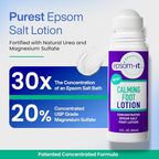 Epsom-It Calming Foot Lotion Set - Roll On and Magnesium Lotion for Muscle Aches, Stiffness and Cramps, for Sore Feet and Achy Legs (2-Pack)