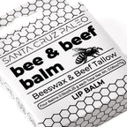 Santa Cruz Paleo Grass Fed Beef Tallow & Beeswax Lip Balm, 4 Pack, Beef Tallow for Skin Care Moisturizer, Lip Care for Dry Chapped Lips, Hypoallergenic for Sensitive Skin, Long Lasting & Vitamin Rich