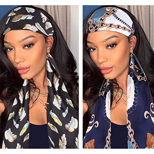 XTREND Satin Edge Laying Scarf for Lace Wigs - Non-slip Hair Wrap and Wig Grip