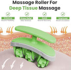 Detachable Cellulite Massager Roller for Full Body Massage & Skin Firming - Cellulitis Treatment for legs, Neck, Waist & Buttocks - Fascia Massage Tool for Lymphatic Drainage & Deep Tissue Pain Relief