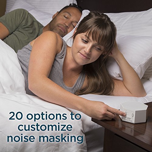 LectroFan White Noise Machine with 10 Fan and 10 White Noise Options, White (FFP)