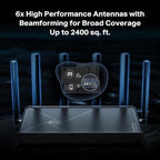 TP-Link Archer BE6500 Dual-Band Wi-Fi 7 Router (Archer BE400) | Dual 2.5 Gbps Ports USB 3.0 | Covers up to 2,400 Sq. ft and 90 Devices | Quad-core CPU| HomeShield, Private IoT, Free Expert Support