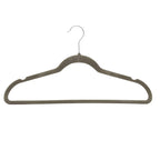Amazon Basics Slim Velvet Non-Slip Space Saving Suit Clothes Hangers, Sturdy Metal, Gray/Silver, 30-Pack