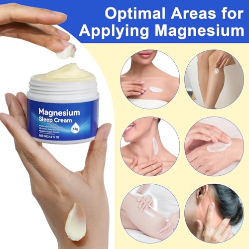 Magnesium Oil for Feet, Magnesium Lotion(3.17 OZ), Magnesium Cream, High Concentration Genuine Zechstein 1pack