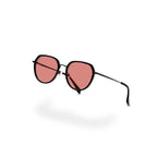 BRADDELL FL-41 Photochromic Transitional Rose Tinted Migraine Light Sensitivity Glasses for Fluorescent LED Glare, Photophobia and Eye Strain (Acetate)