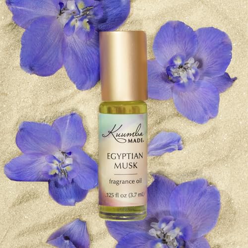 Kuumba Made Egyptian Musk Fragrance Oil Roll-On 0.125 fl oz (3.7ml) | Rollerball Perfume | Alcohol Free