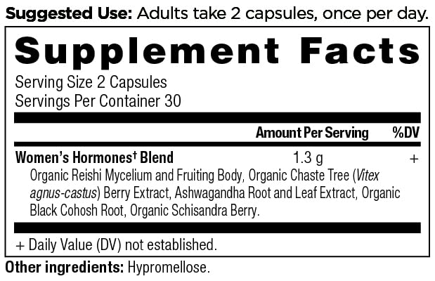 Ancient Nutrition Women's Hormones, Helps Reduce Stress, Supports Energy, Hormone Balance, Gluten Free, Paleo and Keto Friendly, 60 Capsules