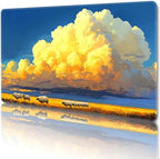 MTG Playmat Magic Card Playmat Game Mat,TCG & CCG Card Games Mat with Free Storage Bags Size 24 x 14 Inches (No with Zones,Cloud)