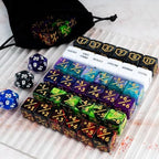63 PCS Abilities Keyword Magic Counter Dice MTG Counters Dice Set Life Buff Tokens D6 Dice Compatible with MTG, TCG, Card Gaming Accessories