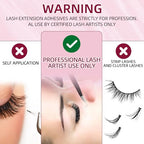 Lash Extension Glue 5ml, Eyelash Extension Glue, 2-3s Drying Time, Retention up to 7-8 Weeks, Power Extreme Waterproof for Professional Use Only