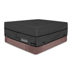 ULTCOVER Waterproof 600D Polyester Square Hot Tub Cover Outdoor SPA Covers 95 x 95 inch, Black