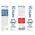 INFECTA WHITE – Toilet Spray, Travel Size Multipurpose Cleaning Spray (50 ml), All Purpose Cleaner for Toilet Seats, Bathtub, Fresh Scent, Bathroom Essentials & Mini Travel Toiletries (Pack of 2)