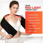 Red Light Therapy Belt, Infrared Light Therapy Wrap Red Light Therapy Device for Body with Timer for Back Shoulder Waist Muscle Pain Relief for Women Men