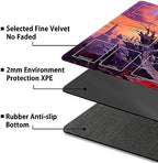 Playmat for MTG, with Free Storage Bags,Game Mat 24 x 14 inches, TCG and Board Game Mat for Cards,Mousepad Desk Mats (with Zones,Magic Mat 11)