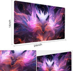 Board Game 14x24in MTG Playmat Compatible for OCG CCG RPG TCG Playmats (Nine Tailed Fox 3)