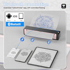 Wormhole Tattoo Stencil Printer, Bluetooth Tattoo Printer Portable Stencil Printer for tattooing Thermal Tattoo Printer Machine with 2500mAh Battery Support Smartphones & PC Pink