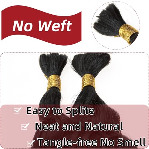YXCHERISHAIR 8 Packs Boho Hair For Braiding Curly Braiding Hair for Boho Braids Ombre Deep Wave Bohemian Hair Extensions No Weft (1B, 14inch)
