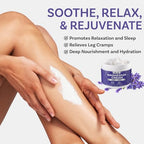 Dersie Magnesium Cream for Sleep & Leg Cramps: Soothing Magnesium Lotion with Lavender, Grape & Camellia Seed Oil - Hydrating & Calming for Men, Women and Kids (4 fl oz)
