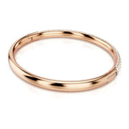 Swarovski Sublima Bangle Bracelet, Snow Pavé of Clear Round Crystals in a Rose Gold-Tone Finished Setting, Size M, Part of the Sublima Collection