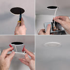 HALO HLB 3 Inch Canless LED Recessed Downlight, 500 Lumens, 5CCT Selectable 2700K-5000K, IC/Airtight, Wet Rated, White Trim 6- Pack HLB3059FS1EMWR-6PK