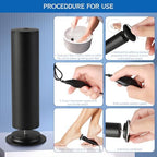 Electric Foot Filer-Electric Foot Callus Remover, Callus Remover for Feet, Dermave Electric Foot Callus Remover, 60pcs Snding Discs Dead Cracked Skin Calluses for Men/Women (Black)