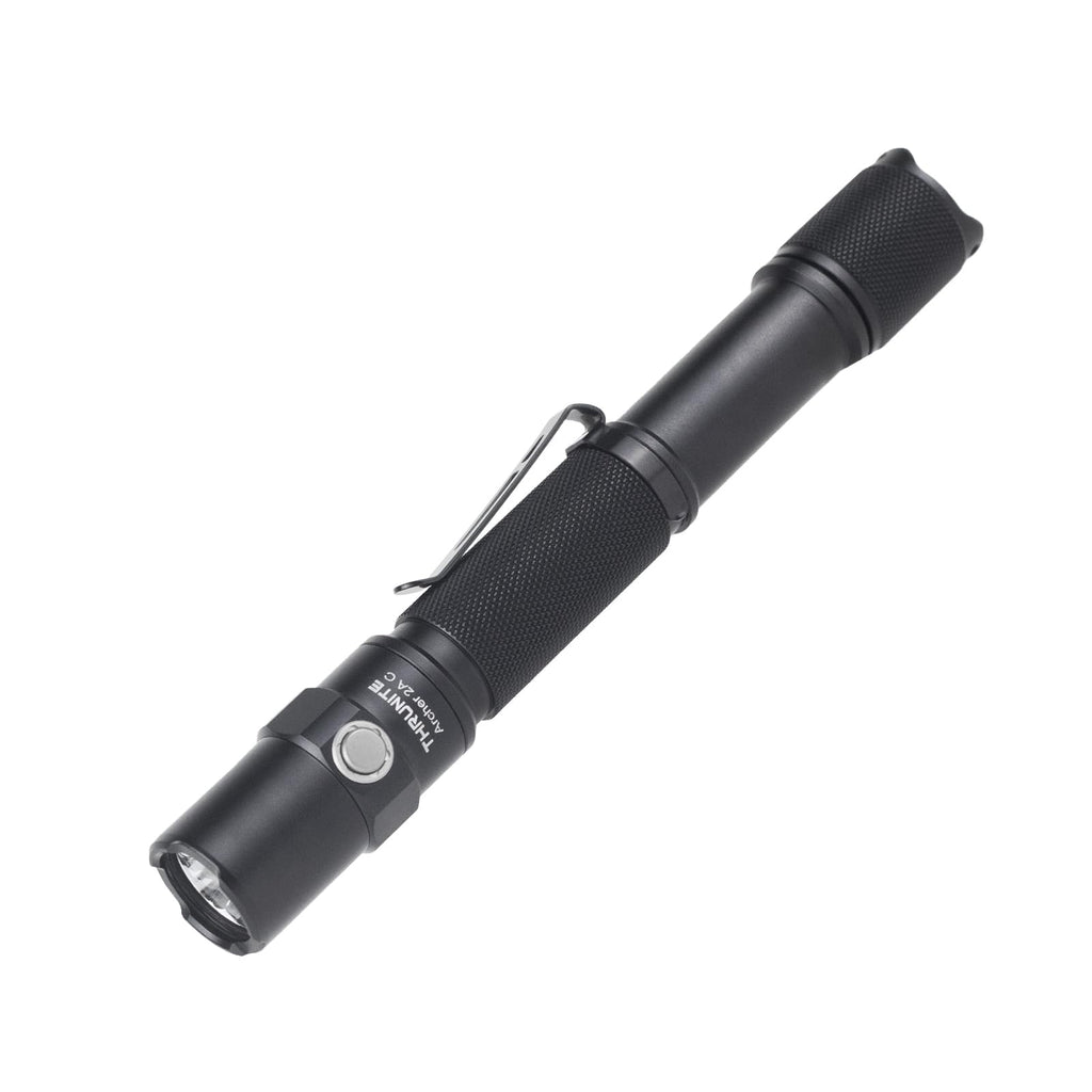 ThruNite Archer 2A C LED Rechargeable Flashlight, High 1000 Lumens AA Flashlight with USB-C, Dual Switch Bright Flashlights for Camping Hiking Emergency, IPX8 Waterproof - Cool White