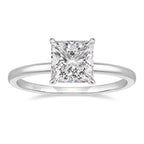 EAMTI 2CT 925 Sterling Silver Engagement Rings Princess Cut Cubic Zirconia CZ Wedding Promise Rings for Her Stunning Wedding Bands for Women Size 6