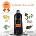 Hair Color Shampoo for Gray Hair- Hair Dye Shampoo,4 In 1 Easy to use Natural&Long Lasting Looking Ammonia Free(Dark Brown)