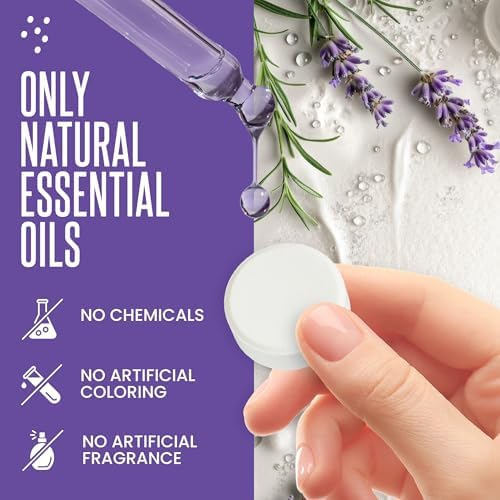 Cleverfy Shower Steamers Aromatherapy - Lavender 18 Pack of Shower Bombs with Essential Oils. Self Care Birthday Gifts for Women and Valentines Day Gifts for Her and Him.