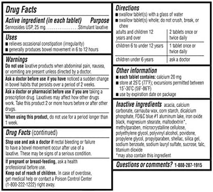 Equate - Maximum Strength Laxative, Sennosides Stimulant Laxative, 25 Milligram, 90 Count