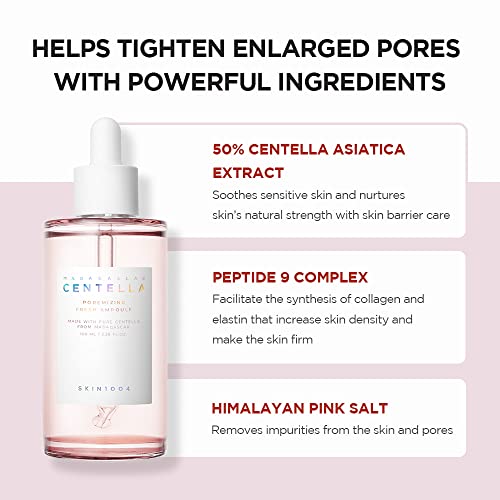SKIN1004 Madagascar Centella Poremizing Fresh Ampoule 3.38 fl. oz(100ml) | Soothing Hydration | Oily Combination Skin