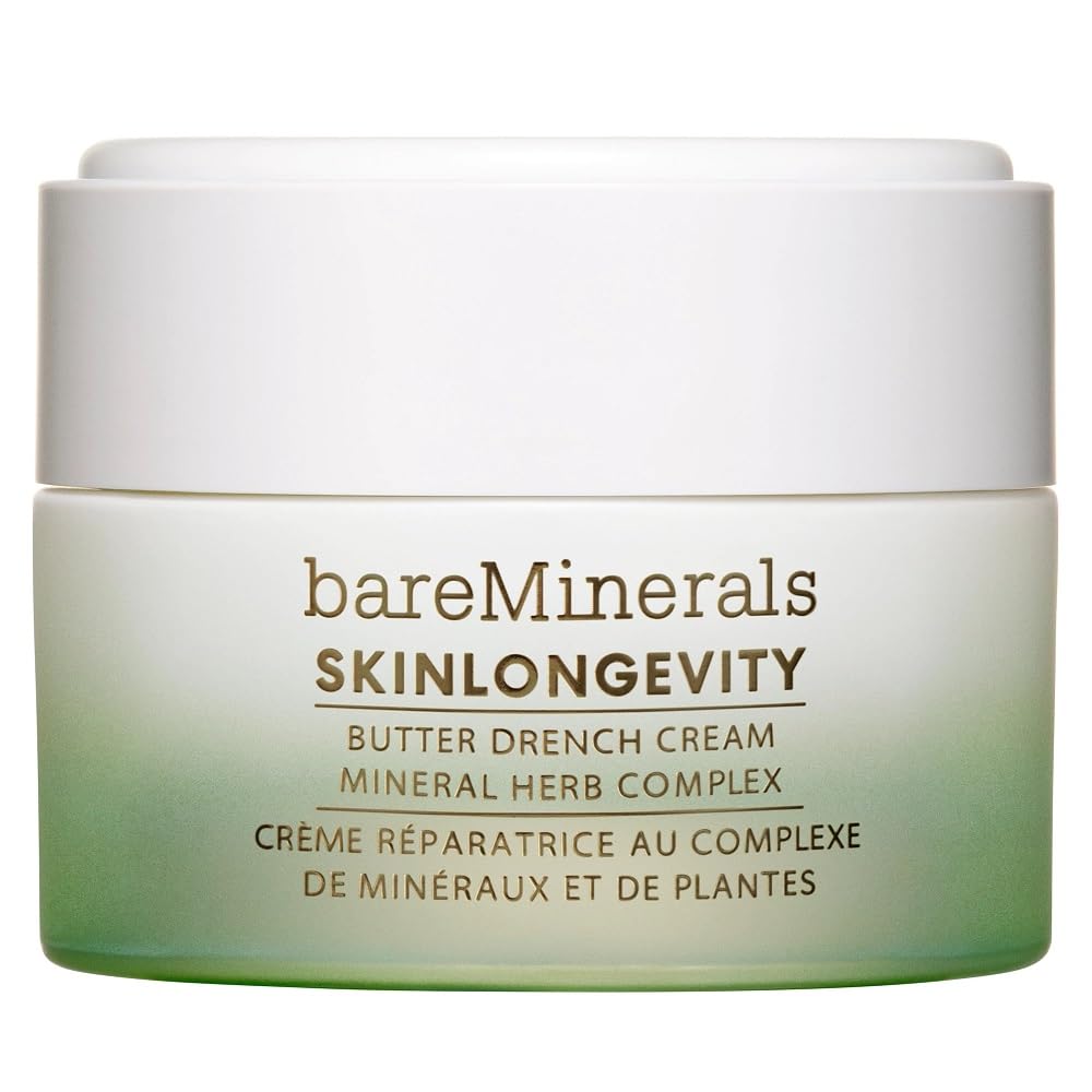 bareMinerals Butter Drench Restorative Rich Face Cream, Hydrating Face Lotion for Dry Skin, Boosts Moisture Retention, Soothes & Nourishes, Non-Comedogenic, Vegan