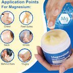 Magnesium Cream For Feet, Magnesium Cream for Sleep,Soothes Muscle Tension,Magnesium Lotion for Relaxation,3.17oz