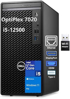 Dell OptiPlex 7020 Desktop Computers, 7000 Tower PC, Intel 6-Core i5-12500 (Beat i7-11700), 32GB DDR5 RAM, 1TB PCIe SSD, DVDRW, WiFi Adapter, RJ-45, HDMI, DisplayPort, KB and Mouse, Windows 11 Pro