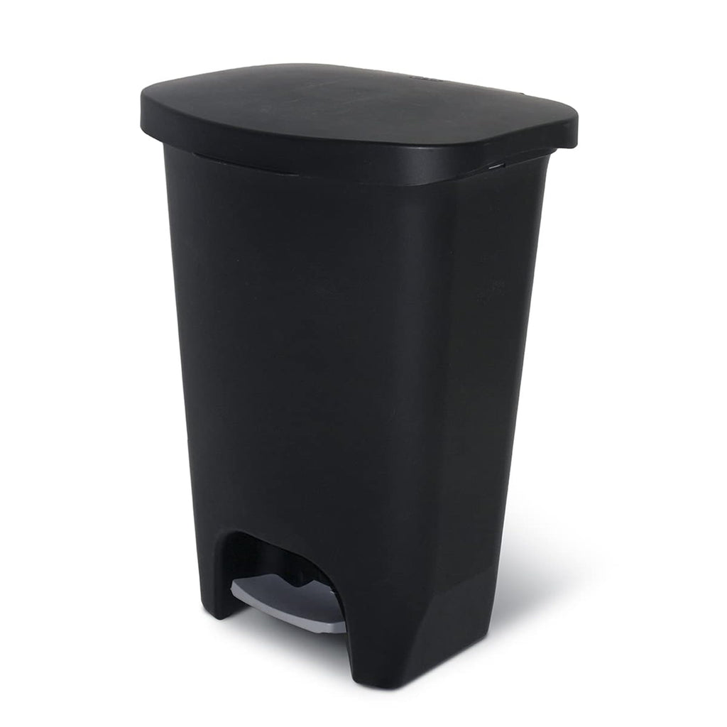 Glad Trash Can with Clorox Odor Protection | Plastic Bin, 13 Gal, Black